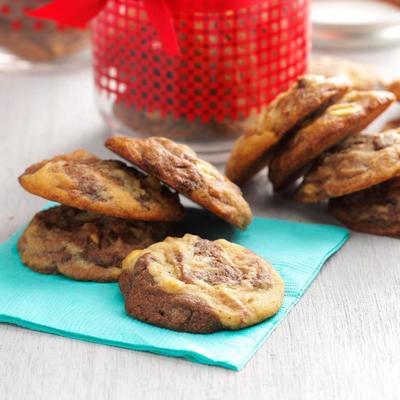 gemarmerde chocolade pindakoekjes