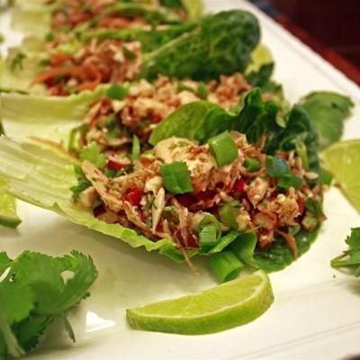 Thaise pittige tonijnsla wraps