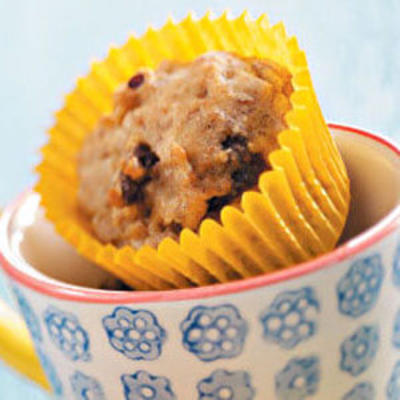 banaan datum-noot mini-muffins
