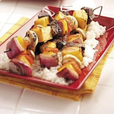 ananas beef shish kabobs