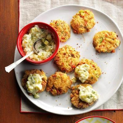 wasabi mini crab cakes