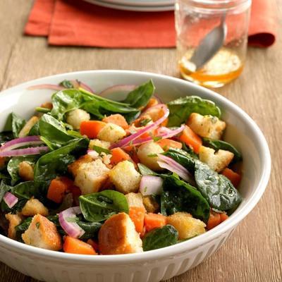 panzanella met zoete aardappel