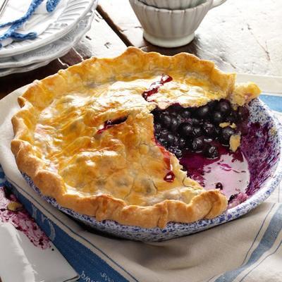 bosbessen taart met citroen korst