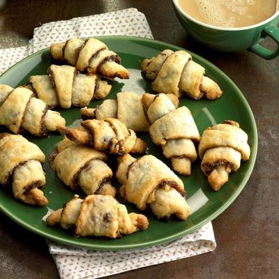 suiker en specerijen datum gevulde rugelach cookies