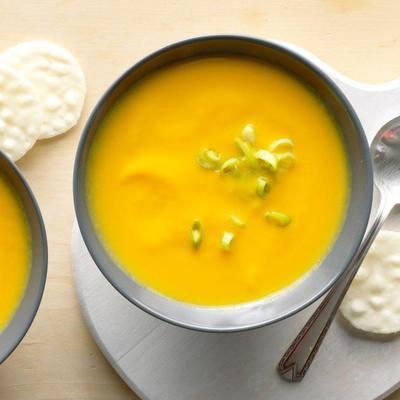 butternut squash en wortelsoep