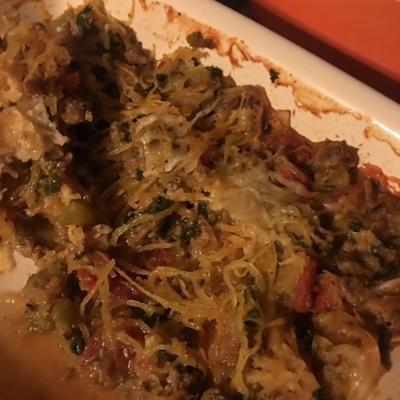 spaghetti squash rundvlees braadpan