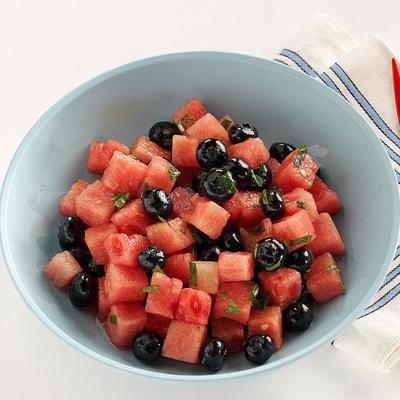 Watermellon bosbessensalade
