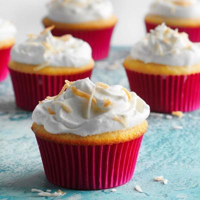 kokosnoot tres leche cupcakes