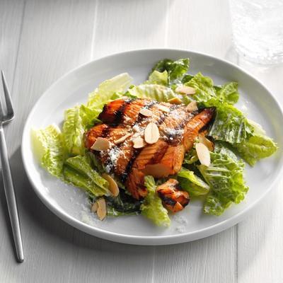 zalm caesar salade