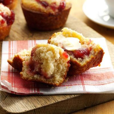 cranberry eierpunch muffins