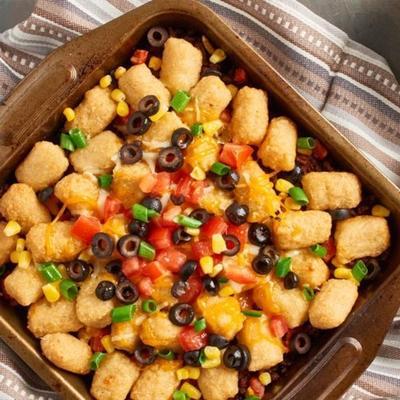 taco bakken met bloemkool veggie tots