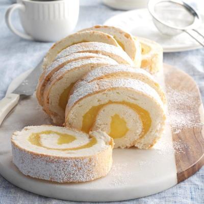 lemon angel roll cake