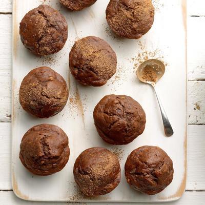 muffins voor bananen met dubbele chocolade