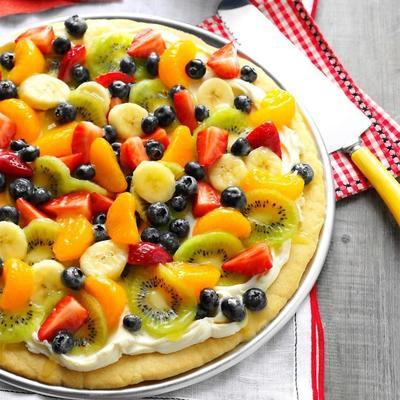 zomer dessert pizza