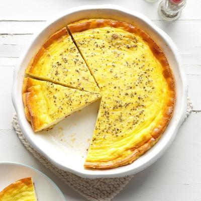 drie kaas korstloze quiche