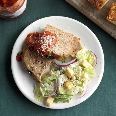 langzaam gekookt pizzaiolagehaktbrood