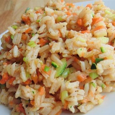 heerlijke vegan gebakken rijst