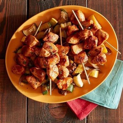 pittige harissa kip kebab