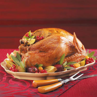 appel en kruiden geroosterd kalkoen