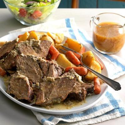 slowcooker faux prime rib gebraden