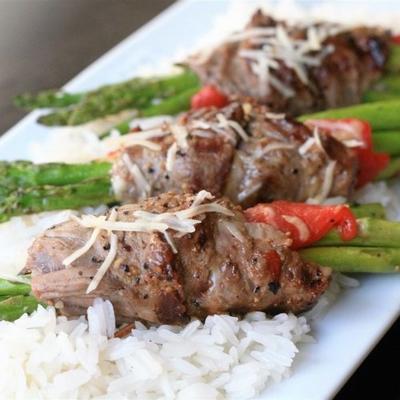 gegrilde asperge steakbundels