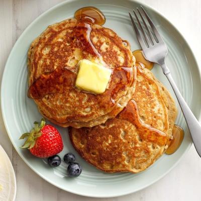 bruine suiker havermout pannenkoeken