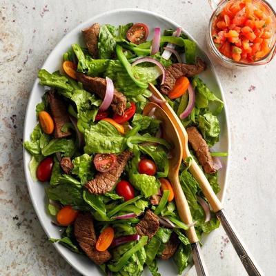 pittige steak salade