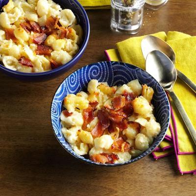 slow cooker bacon mac n cheese
