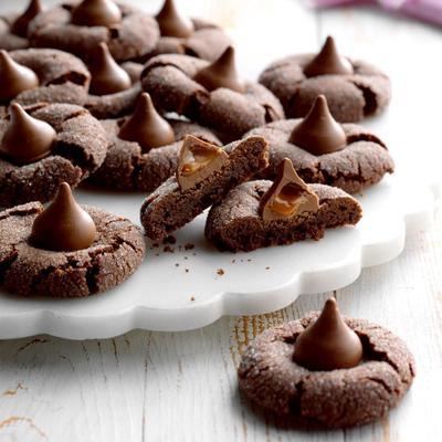 chocolade kaneel caramel kiss cookies