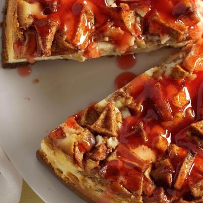 spice apple cheesecake
