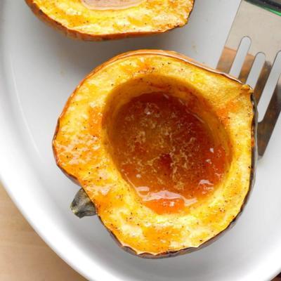 gebakken abrikozen gember acorn squash