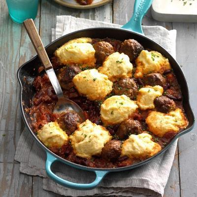 gehaktbal chili met dumplings