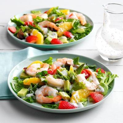 salade van zomergarnalen