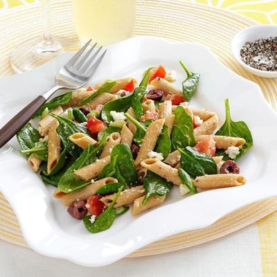 vlinderdas spinazie salade