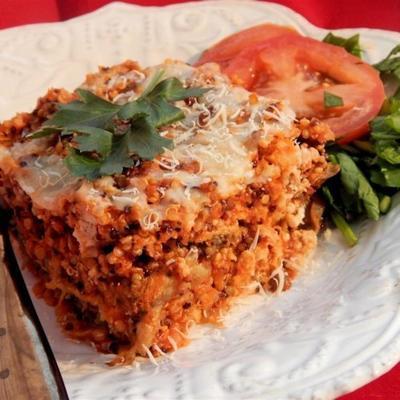 koolhydraatarme quinoa-lasagne uit turkije