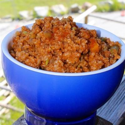 pittige linzen quinoa-curry