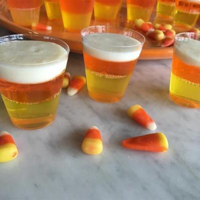 halloween candy corn jell-o® shots