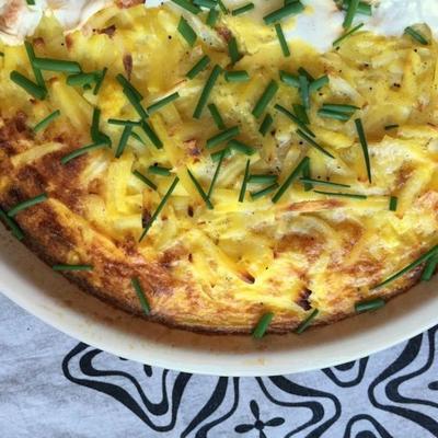 cheesy hash browns quiche