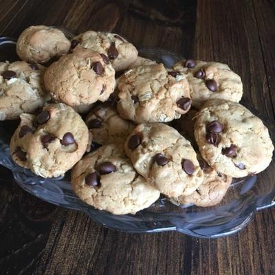 kokosolie melkchocolade chip haverkoekjes