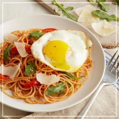 brunch-waardige spaghetti en eieren