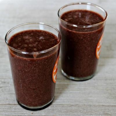 bosbes vanille graham-eiwit-smoothie