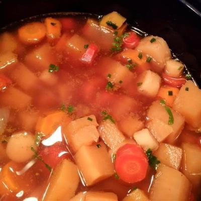slow cooker root veggie winter soup