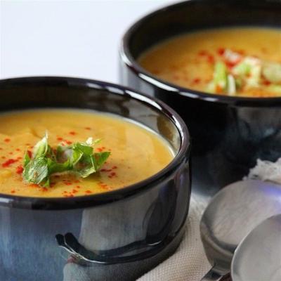 coconut curry butternut squash soep