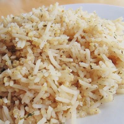 hartige rijst en quinoapilaf