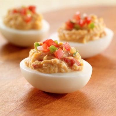 salsa deviled eggs