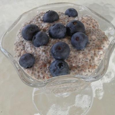 gekruide chia zaadpudding