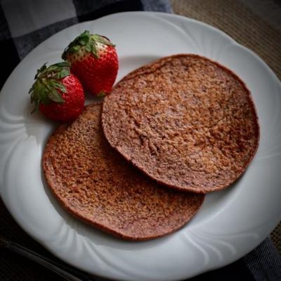 strawberry haver chocolate chip Griekse yoghurt pannenkoeken