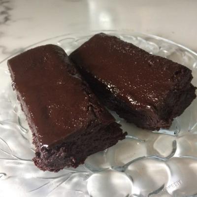 veganistische cacao fudgy glutenvrije brownies
