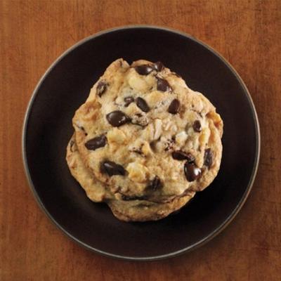 chocoladekoekjes van in de rauwe zoetstoffen