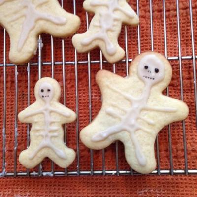 halloween skelet cookies